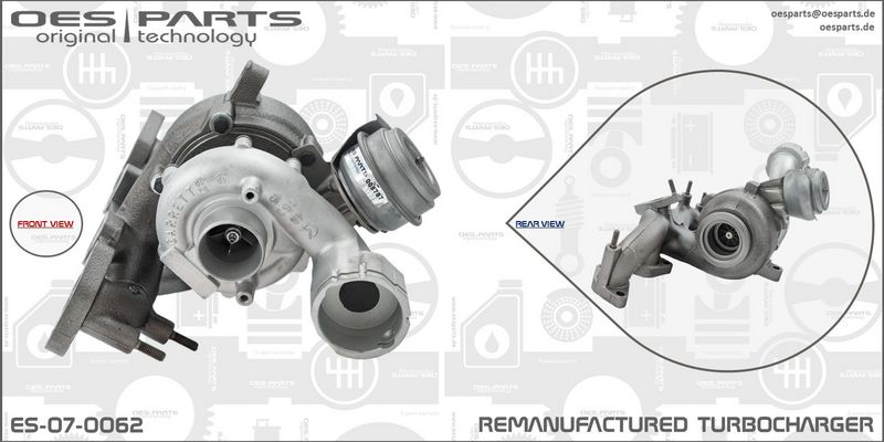 OES PARTS Kompresors, Turbopūte ES-07-0062